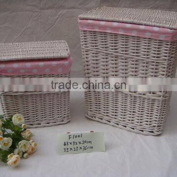 lucky weave rattan basket with lid