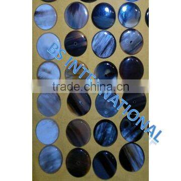 Brown Horn Button Blanks