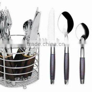Plastic Handle Cutlery Set Stainless Made in China photo-4