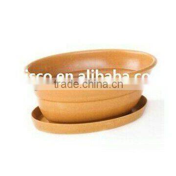 Bulk Cheap Ecological Bamboo Fiber Flower Pots & Planters photo-2