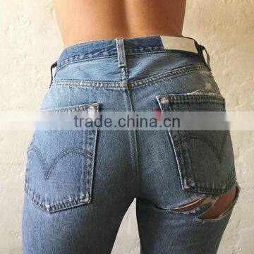 Women Jeans 2017 Ladies Jeans Top Design Women Available for Custom Made photo-5