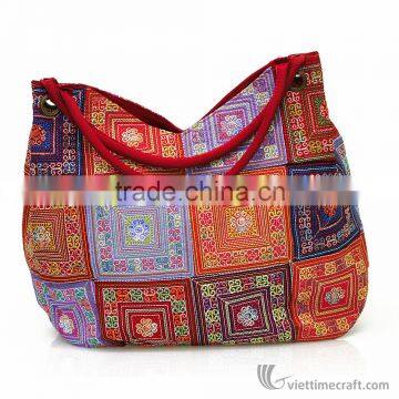 Ethnic Pattern Embroidered Handbag, Various Color and Design, Made in Vietnam photo-6