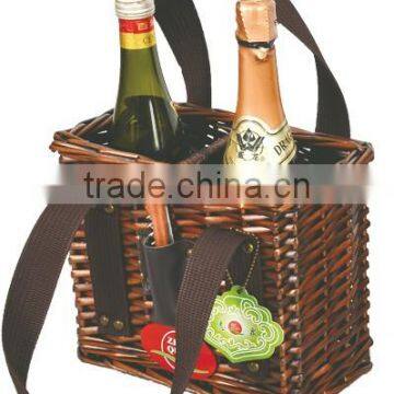 Hot-selling Handmade Wholesale Cheap Willow Wicker Picnic Basket Food Covers for 4 Person photo-5