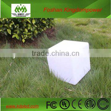 waterproof rechargeable led illuminated white cube