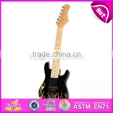 Best sale kids musical wooden toy guitar for 3 year old W07H014-S