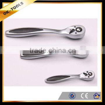 ratchet handle, 72T, curved handle with pear-type handle, 40cr+crmo material, PP+TRP handle, good quality ratchet handle