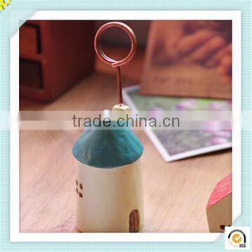 Hot sale lovely windmill house shape photo memo holder/DIY small plastic memo clip/ customized memo clip China supplier