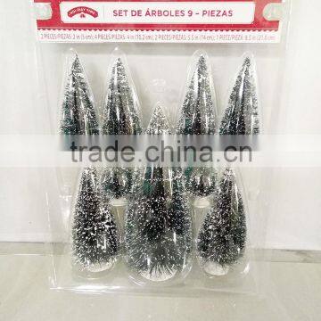 Cheap 2016 New 9 Pcs Mini Christmas Tree Festival Party Ornaments Decoration Xmas Decor photo-5