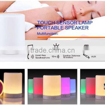 MP3 Player Portable Led Touch Sensor Table Lamp With Mini Bluetooth Speaker photo-6