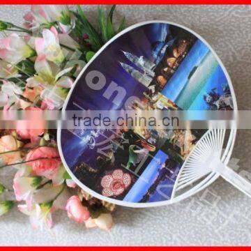ECO-friendly pp Paper Fan With Long Handle photo-2