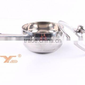 Metal Stainless Steel Cooking Pans and Pots , 12 Pcs Cooware Sets