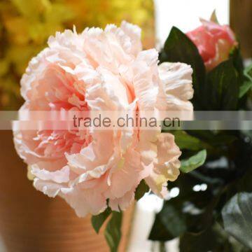 92cm Long Single Stem Peony Wedding Home Decor Artificial Silk Flower photo-5