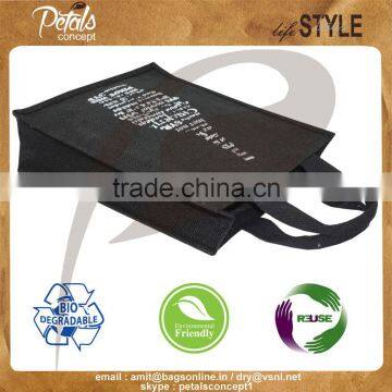 Three Bottle Jute Bag for Wine Shopping photo-3