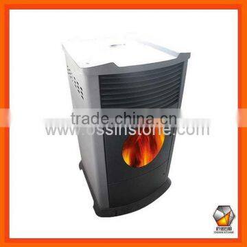 White color wood pellet burning stoves with CE