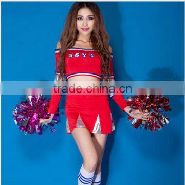 Hot sexy off shoulder women sport cheerleader outfit BB0014