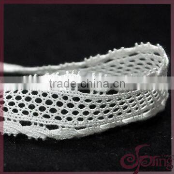 Embroidery white chemical lace trimming, fancy lace trim for dress,blouse,tops