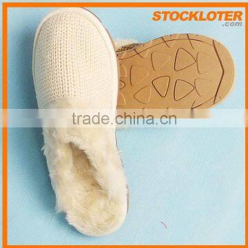 Ladies Cheap Plush Slippers Stock Clearance