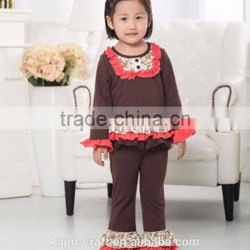 Thanksgiving Pumpkin Outfits Girls Ruffle Outfits ,baby Girl Clothes,Lovely Baby Girl Pumpkin Pattern Outfit photo-4