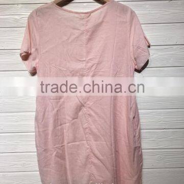 GZY Summer Hotsale High Quality Stocklot Women Thin Cotton T-shirt