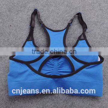 GZY 2015 Wholesale Cheap Spaghetti Strap Ladies Sports Bra photo-4
