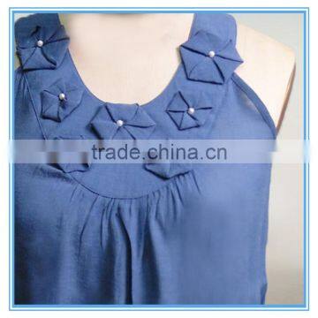 Women Neck Design New Fashion Casual Wear Blouse photo-2