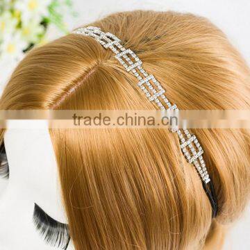 New design rhinestone hair jewelry Three layes crystal tiaras & crowns wedding accessories hair headband