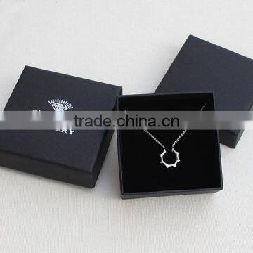 Eco-friendly Black Jewelry PU Leather Box With Sponge Inside Logo Printed PU Jewelry Box Gifts Cheap Jewelry Box photo-5