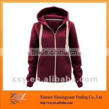 Fashion Latest Sports Women Zipper Hoodie BLank