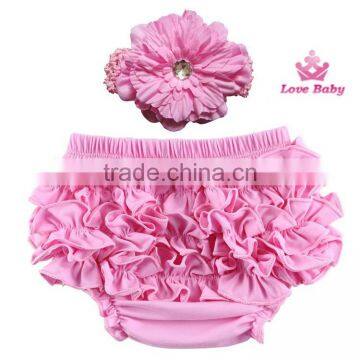 Princess Baby Girls Cute Bloomers Ruffle PP Pants Shorts Bow Nappy Diaper Cover 1-3Y LBS5052508 photo-2