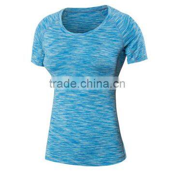 Wholesale OEM custom printing t shirt Dry Fit athletic wear women T-shirts Compression t shirt women