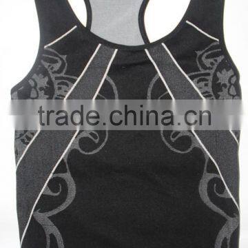 Seamless yarn dyed sports tank top