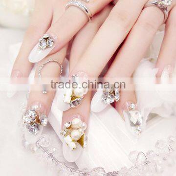 Self-adhesive Nails Glitter Tips With Glue Rhinestone Nails