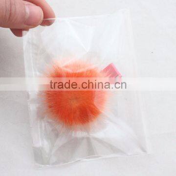 Myfur Cute Red Color Real Mink Fur Pom Pom Hairpin For Fashion Girls photo-3