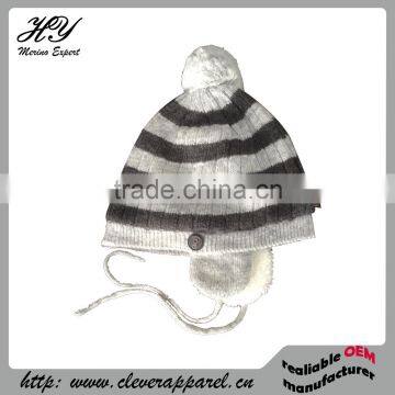 90002 Promotional Merino Wool Pompom Hat photo-1