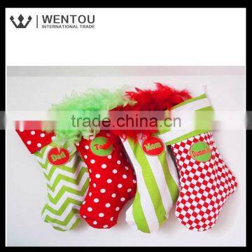 Wholesale Monogram Personalised Multicolor Christmas Stocking photo-5