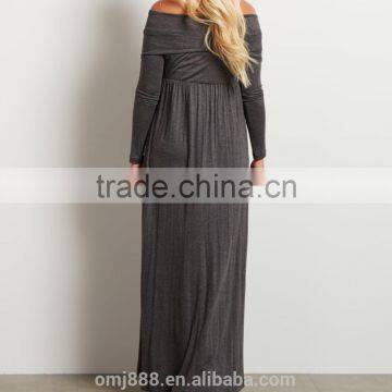 Maternity Wear Women Evening Cowl Neck Maxi Dress photo-4