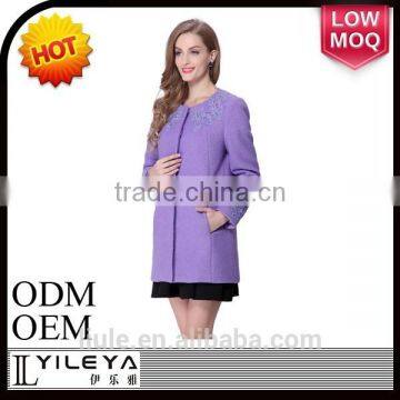 2015 New Korean Style Fashion Woolen Winter Design Lady Coat photo-4
