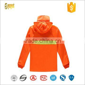 Orange 100% Waterproof Raincoat With Hood photo-2