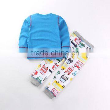 Wholesale 100% Cotton Spring Autumn Children Pajamas Set photo-2