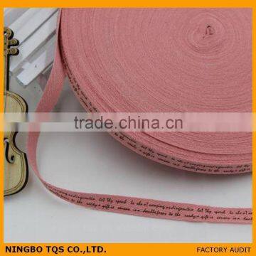 Customized Logo/Pattern Cotton Printed Bias Ribbon photo-2