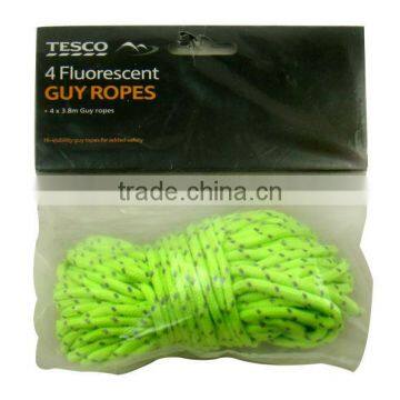 poly bag package green round shoe laces