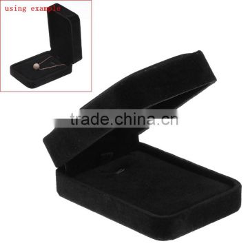 Black Velvet Pendant&Necklace Display Box Jewelry Gift Box Case