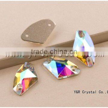Teardrop Crystal AB Color Sew on Stones for Wedding Clothing photo-5