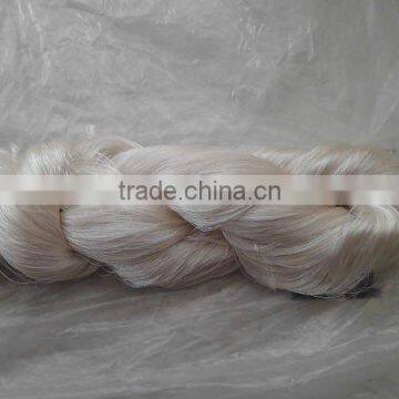 raw white viscose rayon embroidery thread in hank