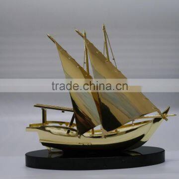 Modern Gold Or Silver Crystal Ship Model/Elegant Ship Souvenir Business Gifts photo-6