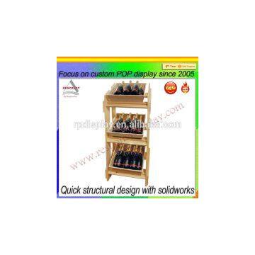 Wooden Retail Store Bottle Display Rack photo-2