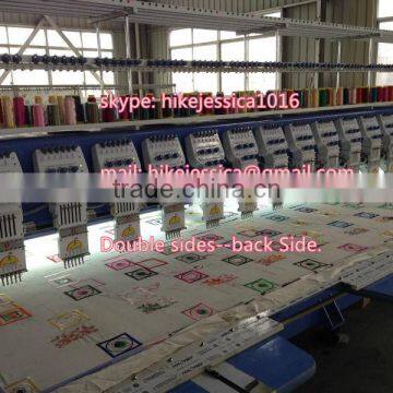 fushun 615 15heads double sides heads flat normal computerized embroidery machine