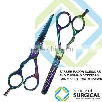 Professional Barber Scissors Set, Hair Cutting And Thinning Scissor