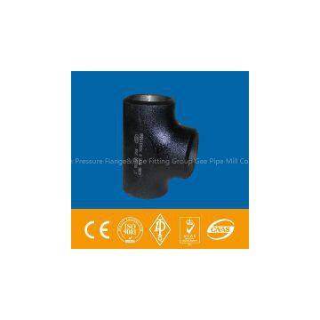 EQUAL TEE ASTM A234 WPB black paint seamless or welded