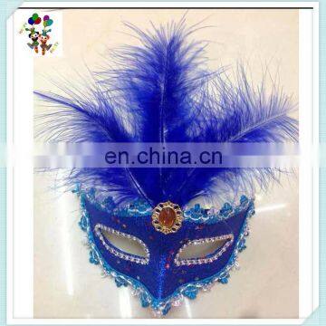 Venetian Mardi Gras Party Glitter Feather Masquerade Masks HPC-0462